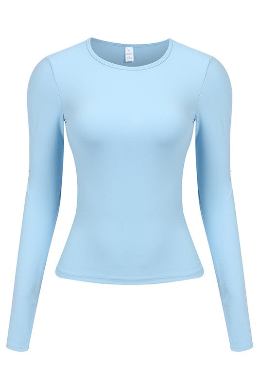 Yoga running sports long sleeve tops